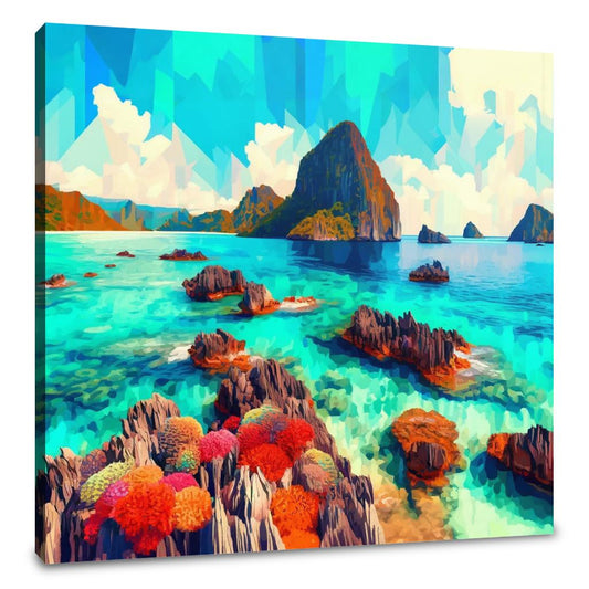 Coral Reef Vibrance Canvas - Main Image