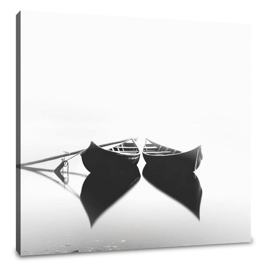 Twin Boats at Rest Canvas - Main Image