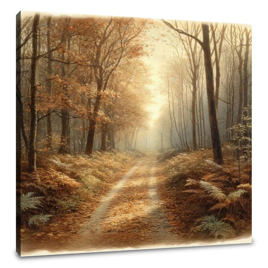 Autumn Evening Pathway Canvas - Main Image