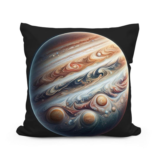 Jupiter's Swirling Majesty Cotton Cushion - Main Image