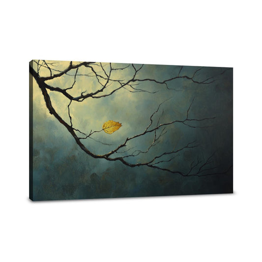 Solitary Leaf Canvas - Main Image