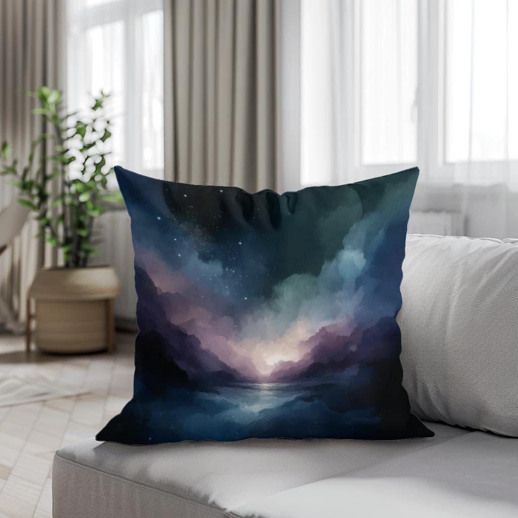 Nocturnal Serenity Cotton Cushion - Secondary Image 4
