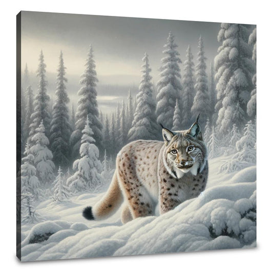 Winter Lynx Canvas - Main Image