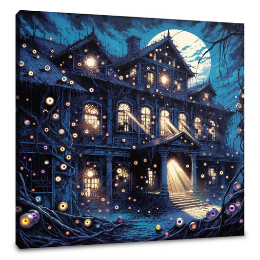 Manor of the Watchful Eyes Canvas - Main Image