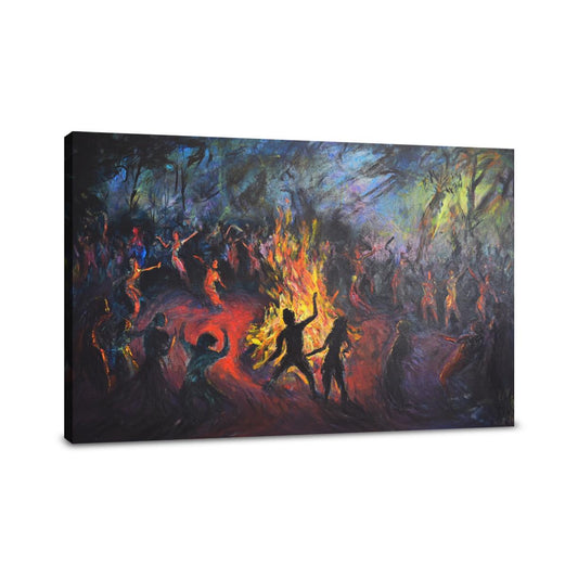 Bealtaine Bonfire Canvas - Main Image