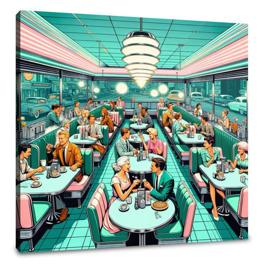 Retro Diner Revival Canvas - Main Image