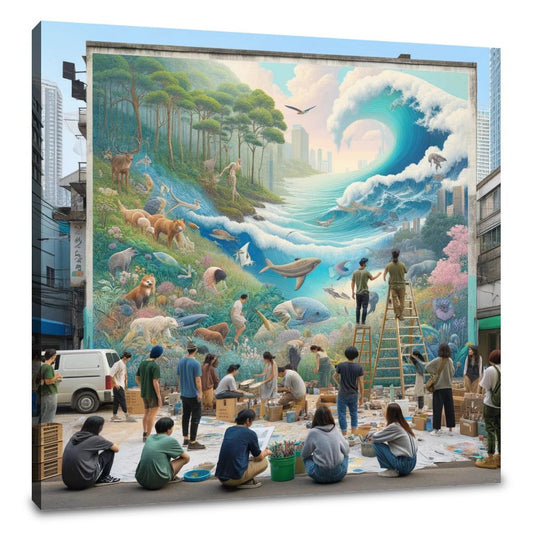Nature's Mural Harmony Canvas - Main Image