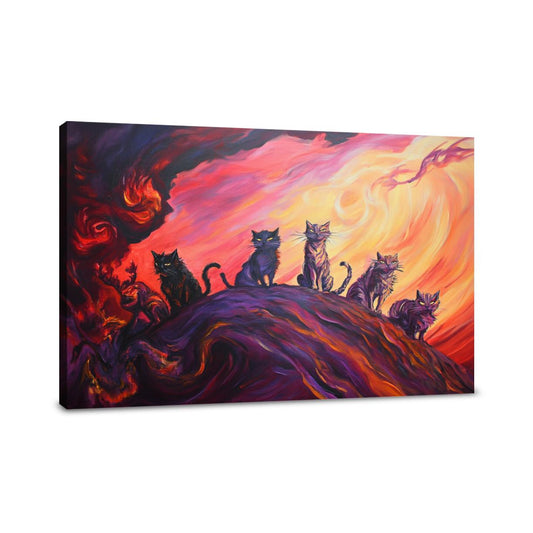 Cats in the Storm Canvas - Main Image