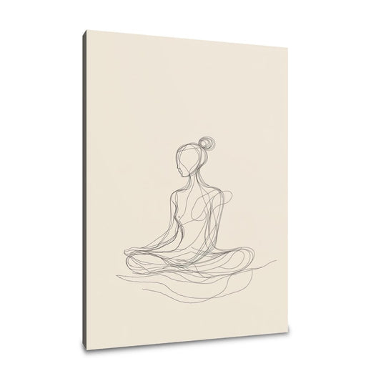 Meditating Figure Canvas - Main Image