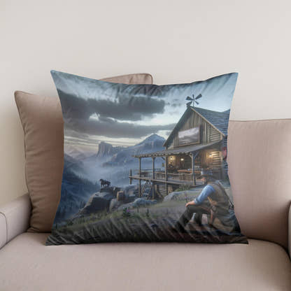 Mystic Horizon Cotton Cushion - Secondary Image