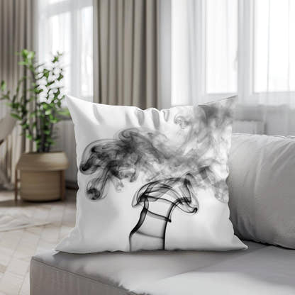 Whispering Smoke Cotton Cushion - Secondary Image 4