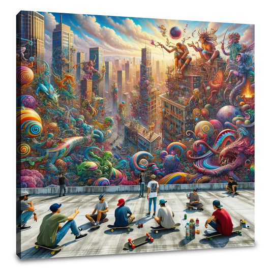 Rooftop Rendezvous Canvas - Main Image