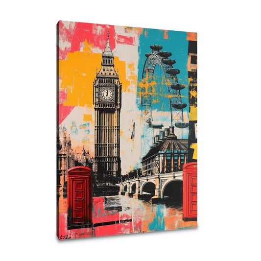 London Icons Burst Canvas - Main Image