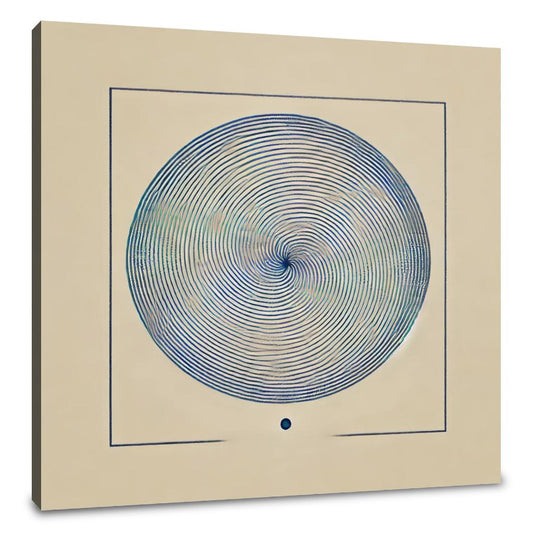 Tranquil Blue Spiral Canvas - Main Image