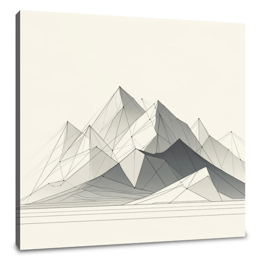 Geometric Peaks Canvas - Main Image
