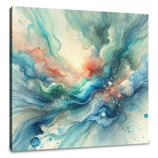 Oceanic Dream Swirl Canvas - Main Image