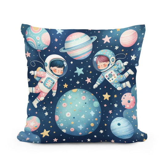 Astronaut Adventures Cotton Pillow - Main Image