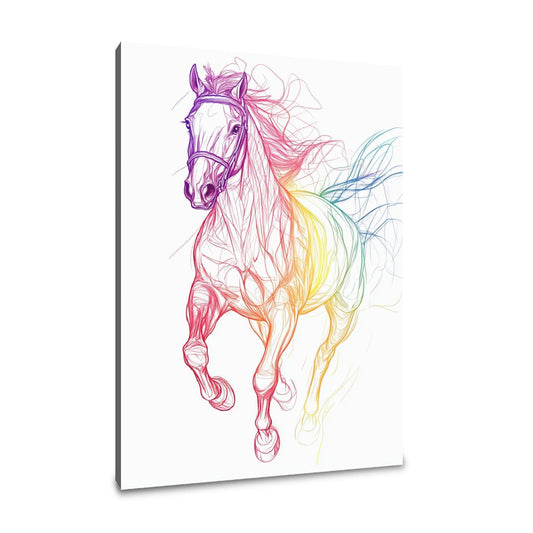 Galloping Horse Canvas - Main Image