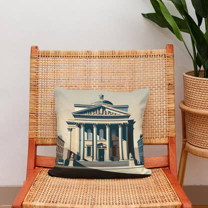 Cambridge Fitzwilliam Modernist Muse Cotton Cushion - Secondary Image 2