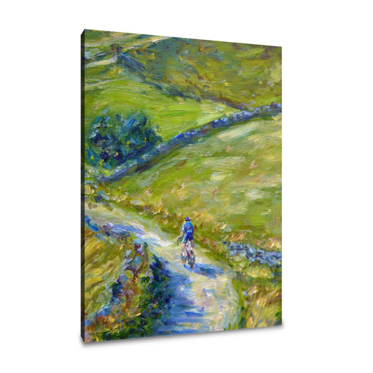 Cyclist's Journey Canvas - Main Image