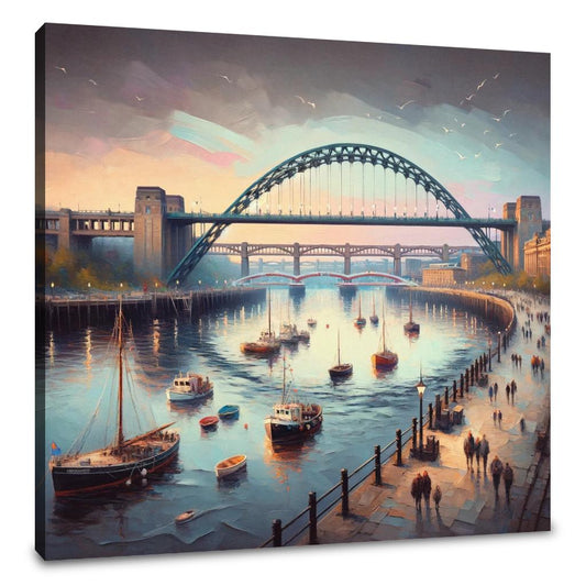 Newcastle Quayside Serenity Canvas - Main Image