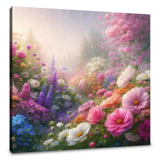 Spring Rain Garden Canvas - Main Image