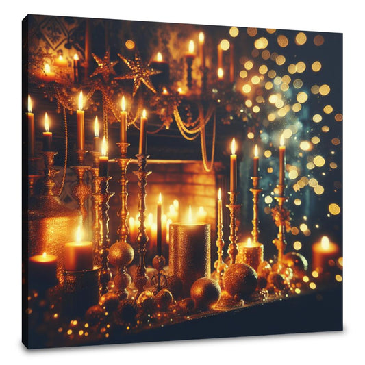 Enigmatic Festive Night Canvas - Main Image