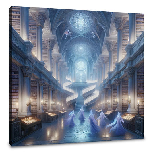 Mystic Elven Library Canvas - Main Image
