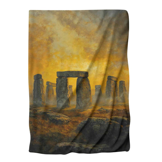 Stonehenge Sunset Blanket - Main Image