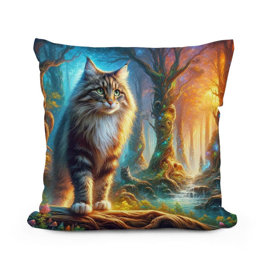 Forest Guardian Cotton Pillow - Main Image
