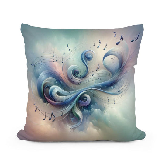 Abstract Symphony Cotton Pillow - Main Image