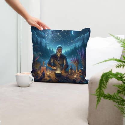 Alchemy Under Stars Cotton Cushion - Secondary Image 5