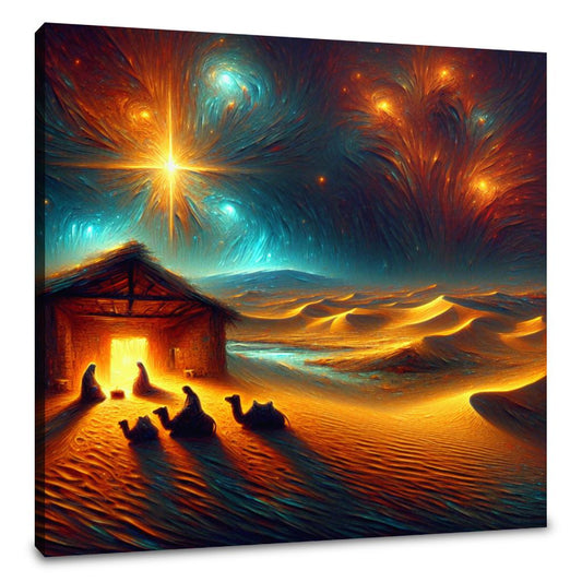 Desert Nativity Starlight Canvas - Main Image