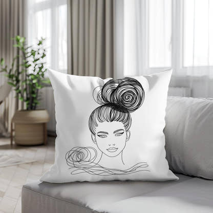 The Elegant Bun Cotton Cushion - Secondary Image 4