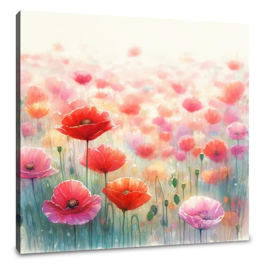 Vibrant Poppies Canvas - Main Image