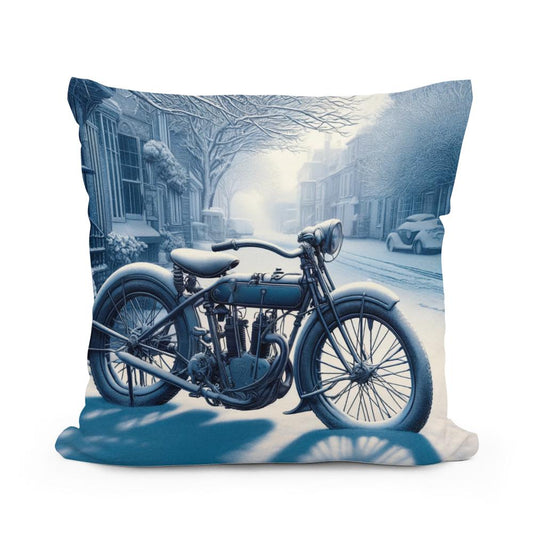 Winter's Pause Cotton Cushion - Main Image