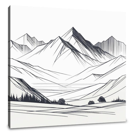 Serene Peaks Canvas - Main Image