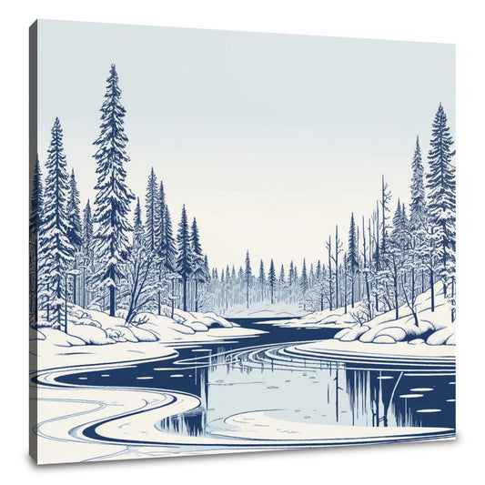 Lapland Winter Serenity Canvas - Main Image