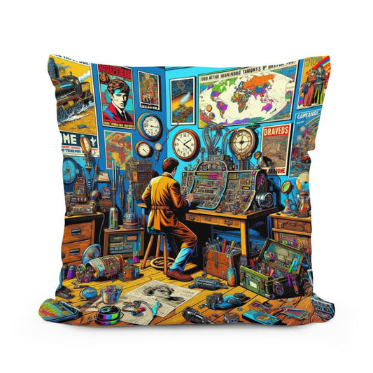 Temporal Tapestry Cotton Cushion - Main Image