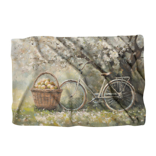 Bicycle and Blossom Blanket - Main Image