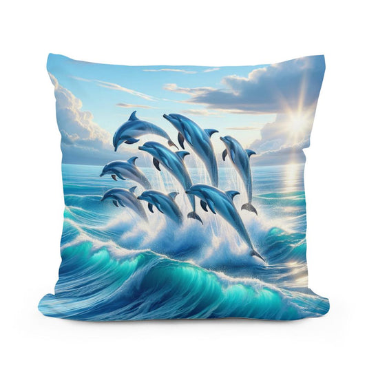 Ocean Leap Cotton Cushion - Main Image