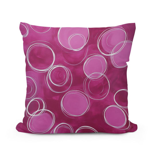 Plum and Pink Harmony Cotton Cushion - Main Image