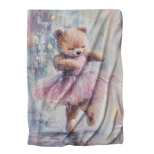 Joyful Ballerina Bear Blanket - Main Image