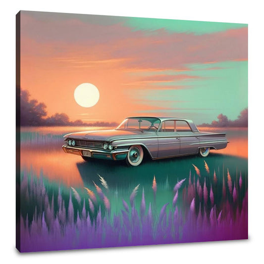 Meadow Sunset Drive Canvas - Main Image