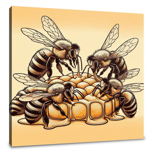 Honeyed Harmony Canvas - Main Image