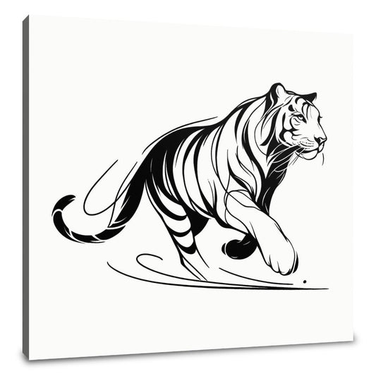 Elegant Motion Tiger Canvas - Main Image
