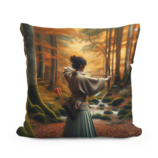 Kyudo Autumn Focus Cotton Cushion - Main Image