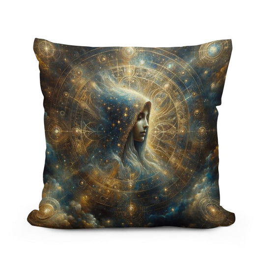 Celestial Muse Cotton Pillow - Main Image