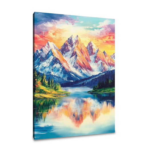 Alpine Sunset Canvas - Main Image