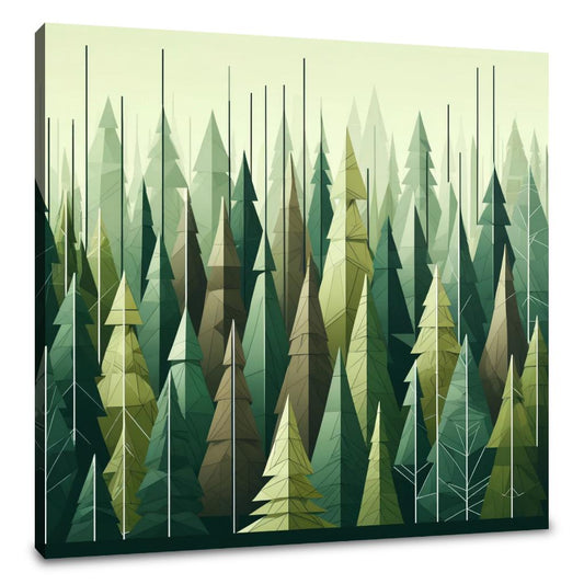 Forest Geometry Canvas - Main Image